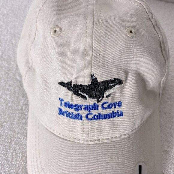 5/$25 Telegraph Cove British Columbia Beige Embroidered Adjustable Fit Ball Cap - Picture 4 of 12